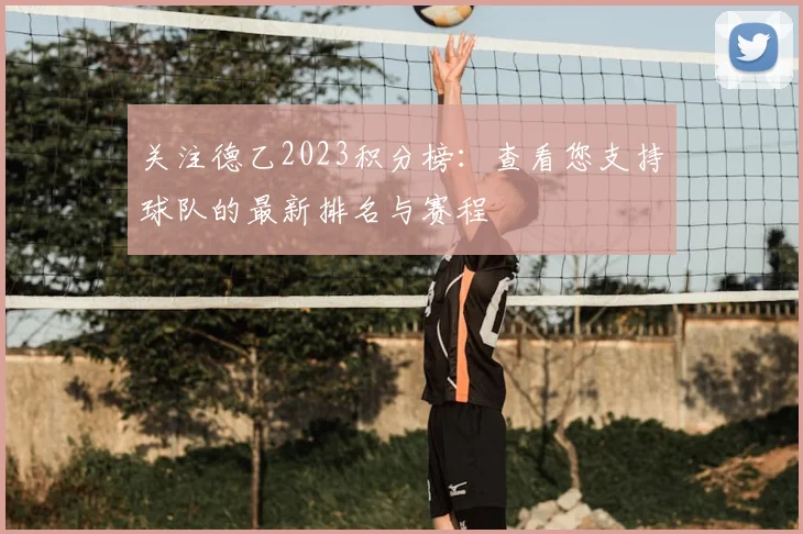 关注德乙2023积分榜：查看您支持球队的最新排名与赛程